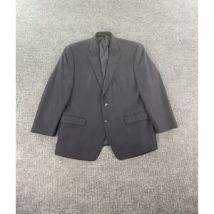 Ralph Lauren Suit Jacket 44 S Navy Blue Wool Solid Luxury Designer Premium LRL